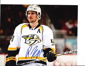 ROMAN JOSI NASHVILLE PREDATORS SIGNED FACEOFF 8X10 - Picture 1 of 1