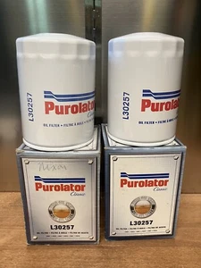 Set of 2 - NEW Purolator Classic L30257 Premium Engine Oil Filters Filter  PO257 - Picture 1 of 4
