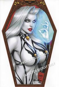 Lady Death Coffin Edition ART PRINT ~ JOSE VARESE ~ Signed by BRIAN PULIDO