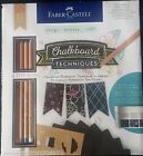 Faber-Castell 26 Piece Chalkboard Techniques Kit with 22 Page Guide New