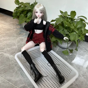 1/3 62cm Bjd Doll Ball Jointed Dolls Clothes Shoes Full Set Makeup Cool Girl Toy - Picture 1 of 12