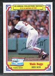 1984 Topps Drake's Big Hitters - #2 - Wade Boggs - Boston Red Sox