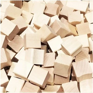 Maple Rubber Stamp Mounts with Hourglass grips. 0.75" x 0.75" (20 Pack) - Picture 1 of 1