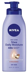 NIVEA Shea Daily Moisture Body Lotion, Dry Skin Lotion w/ Shea Butter 16.9 Fl Oz - Picture 1 of 11
