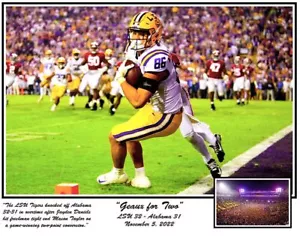 LSU FUTBOL GEAUX PARA DOS BEAT ALABAMA TIEMPO EXTRA DANIELS A TAYLOR IMPRESIÓN - Imagen 1 de 1