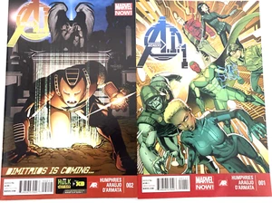 AVENGERS A.I. NUMBER'S 1-2. (2 ISSUE HIGH GRADE 2013 LOT). MARVEL COMICS. - Picture 1 of 12