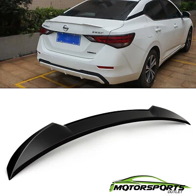 For 2020-2021 Nissan Sentra Rear Trunk Wing Spoiler Lid Gross Black - Image 1 of 4