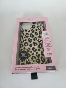 Funda rígida Magsafe para iPhone 15/14 PLUS 6,7" Kate Spade transparente leopardo - Imagen 1 de 4