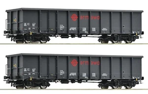 HO Scale Wagons - 76001 - 2 pcs. Set: Gondola, Ermewa - Picture 1 of 1