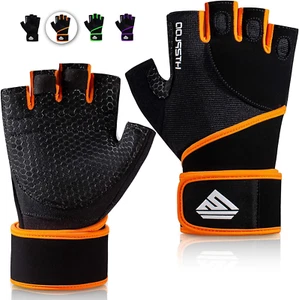 Workout Gloves Gym Gloves Weight Lifting Gloves for Men Women with Full Palm ... - Picture 1 of 2