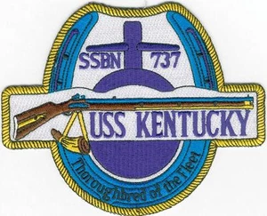 USS Kentucky SSBN 737 - Crest BC Patch Cat No B188 - Picture 1 of 1
