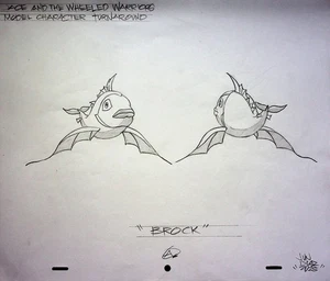 Jayce and the Wheeled Warriors SIGNED Hand-Drawn Juan Diaz Model Cel Recreation - Picture 1 of 3