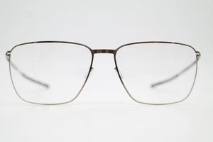 Brille IC! Berlin khamseen Gold Oval Brillengestell eyeglasses Neu - Picture 1 of 6