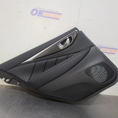 22 2022 INFINITI Q50 SENSORY REAR DOOR TRIM PANEL BLACK LEFT DRIVER — 第 1/4 张图片
