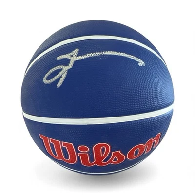 Allen Iverson autographed Signed Wilson Basketball JSA Witnessed - Image 1 of 3