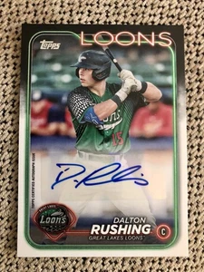 Dalton Rushing 2024 Topps Pro Debut #PD-176 Auto Los Angeles Dodgers Loons - Bild 1 von 2