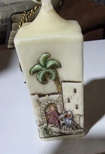 Handgefertigte Vintage Western Germany Religiöse Kerze, Weihnachten. 4,5 cm groß. - Bild 1 von 3