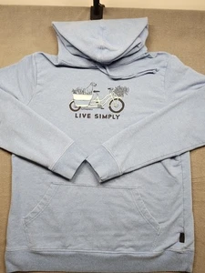 Patagonia Damen Large Live Simply Market Bike Pullover Hoodie Bio Baumwolle - Bild 1 von 6