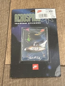 1993 NIKE Aerospace Trading Card 6 Stickers Space Jam Michael Jordan Sealed Pack - Picture 1 of 11