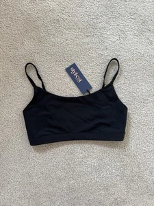 NWT Stylest Dreamlift Swim to Sport Black Caviar Bralette Medium - Picture 1 of 4