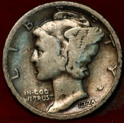 1925-S San Francisco Mint Silver Mercury Dime - Image 1 of 2