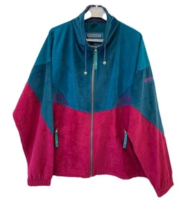 Vtg90s Great Escapes Terinda QS Plus Colorblock Jacket Blue Pink Getex90 2XL #40 - Picture 1 of 13