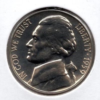 1959 Jefferson Nickel Proof (1114) - Image 1 of 2