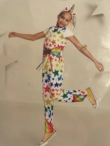 Rainbow Unicorn Costume by Hyde And Eek! Girl Size Large (10-12) Cute! - Picture 1 of 4