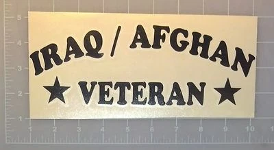 Adesivo adesivo veterano iraquiano/afegão para-choque carro caminhão USMC Exército Afeganistão EUA - Imagem 1 de 4