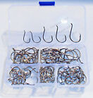 100 Circle Hooks Black Nickel Sizes #2, 1, 1/0, 2/0, 3/0 - 20 Each With Case!