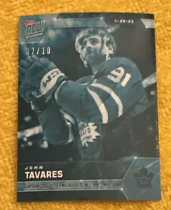 2022-23 NHL Topps NOW® Pegatina #180 John Tavares Hojas de arce hielo azul 2/10 - Imagen 1 de 7