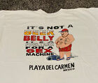 Vintage 90s Beer Belly Sex Machine Cozumel T Shirt Adult 3XL White Mens
