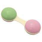 Green Sprouts Cornstarch Dumbbell Rattle - Pink
