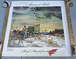 Wow Set 3 Vintage Red Wing Shoes America At Work Prints Poster Store Farm Boots - Bild 1 von 18
