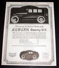 1919 OLD MAGAZINE PRINT AD, AUBURN BEAUTY-SIX MODELS, VERVE AND GRACE OF LINE!