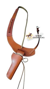 Leather Shoulder Holster With Shell Loops Fits Colt Anaconda .45 Colt fit 4"-8" - Picture 1 of 11