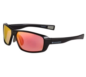 Gafas de sol Madison Target Cycling - marco negro brillante/lente rosa/naranja - Imagen 1 de 1
