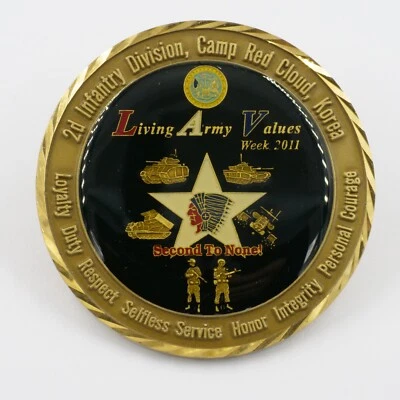 [505] U.S. Army 2nd Infantry Division Challenge Coin - Camp Red Cloud, Korea - Image 1 of 2