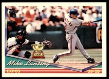 1994 Topps Baseball Card Mike Lansing #287
