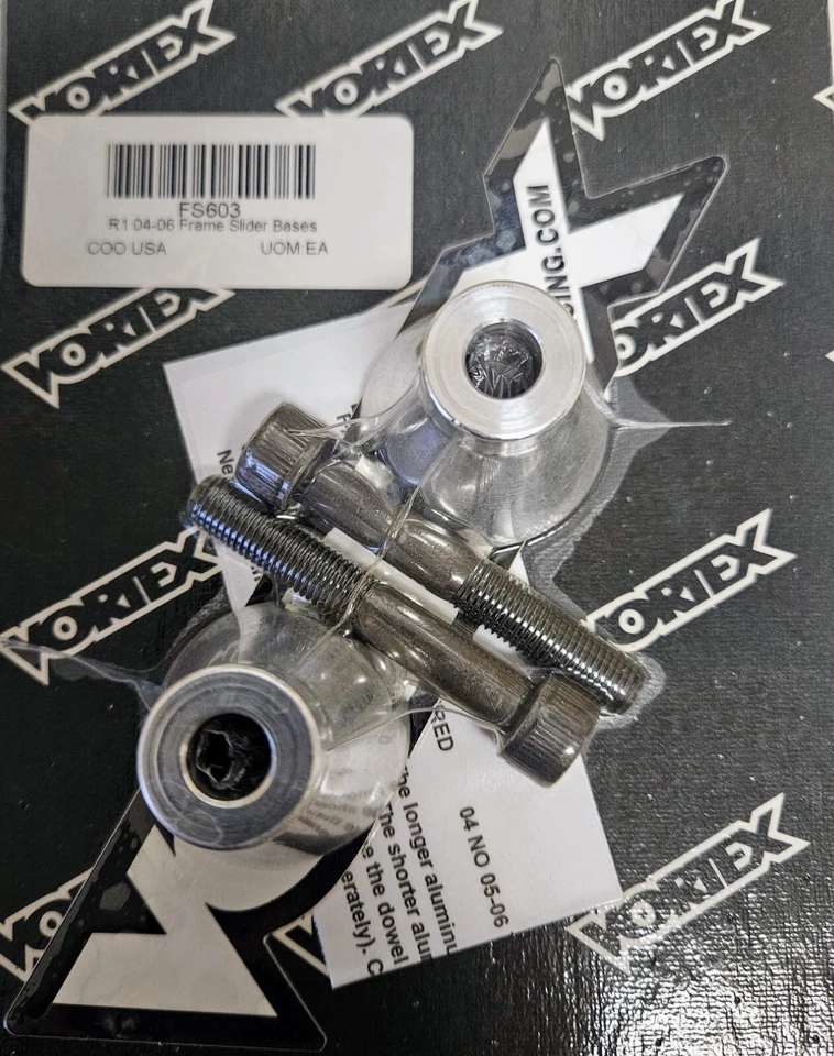 Bases deslizantes de marco de aluminio Yamaha R1 Vortex 2004-2006 solamente - FS603 Foto 1 de 1