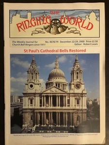 THE RINGING WORLD - CAMPANOLOGY - 22/29 DECEMBER 2000 - ST PAULS CATHEDRAL - Foto 1 di 1