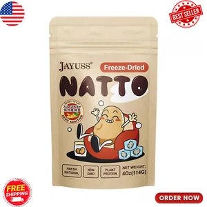JAYUSS Japanese Natto Freeze Dried Natto Beans 4 Oz, Non-GMO Fermented Soybean, - Bild 1 von 8