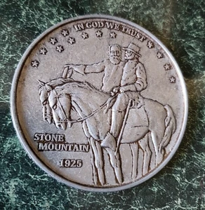 1925 Stone Mountain Medaille - Half Dollar Faux Sammlerstück Souvenirmünze - Rarität - Bild 1 von 4