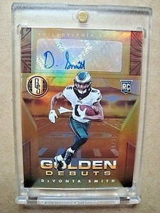 2021 DeVonta Smith Gold Standard Rookie Golden Debuts Autograph RC /25 MINT 🔥🔥
