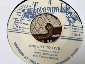 Phyllis Dillon , One Life Live , 7”Treasure. - Picture 1 of 2