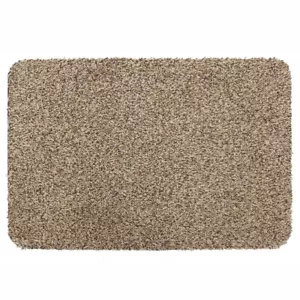 Fußmatte maschinenwaschbar Absperrung Türmatte beige 50 x 75 cm einzeln - Bild 1 von 3