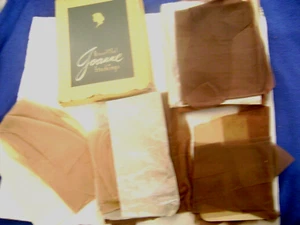 Vintage seltene 20er-50er JOANNE STRÜMPFE 9 1/3 Gr. 6 Paar verschiedene Tonnen - Bild 1 von 5