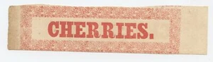 [Shakers]: CHERRIES - Shaker Stencil Print, ca. 1880 - Picture 1 of 1
