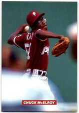 1990 Philadelphia Phillies Photocards Chuck McElroy