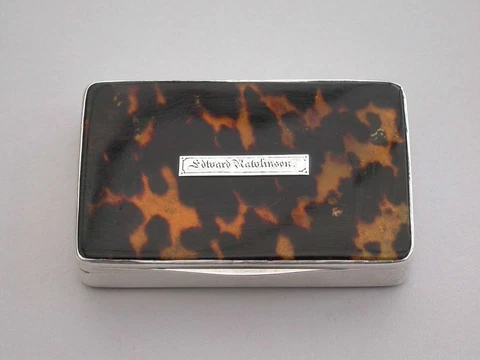 William IV Provincial Silver Snuff Box H Dawson (Wilkinson & Co), Sheffield 1836 Cover